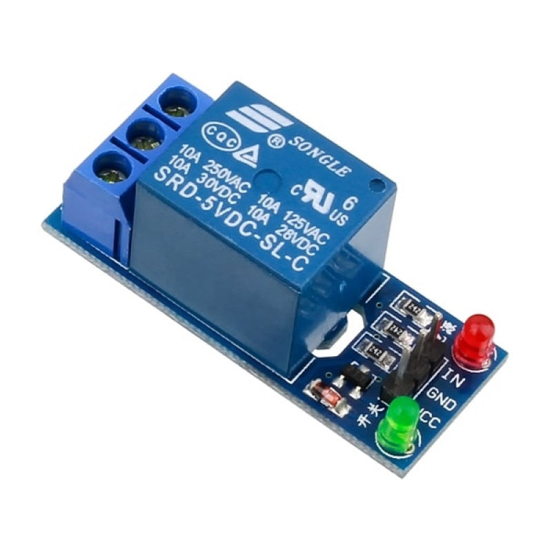 1-channel 5V relay module for Arduino, Raspberry Pi, and home automation control systems