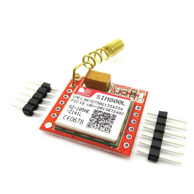 SIM800L quad-band GSM/GPRS module for IoT and embedded communication projects