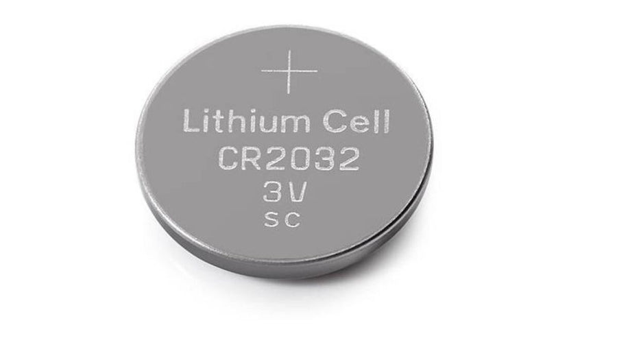 CR2032 3V lithium coin cell battery for watches, calculators, and small electronics