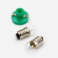Miniature Mini Bulb with Holder – Small Screw Type Bulb Holder Set for School Science Projects & DIY Electrical Experiments