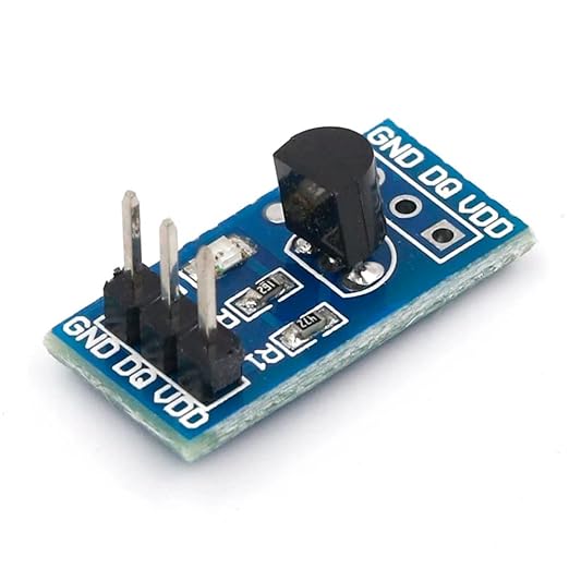 DS18B20 3-Pin Digital Temperature Measurement Module Blue Board