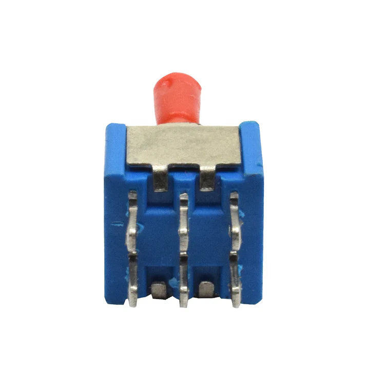 6 Pin DPDT Toggle Switch ON-ON | Heavy Duty Mini Metal Lever Switch for PCB, Panel Mount, Arduino, Robotics & DIY Electronics