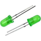 5mm LED – (Green) Pack of 5 | Light Emitting Diode (LED) High Brightness Round LED for Arduino, DIY Electronics & Indicator Applications