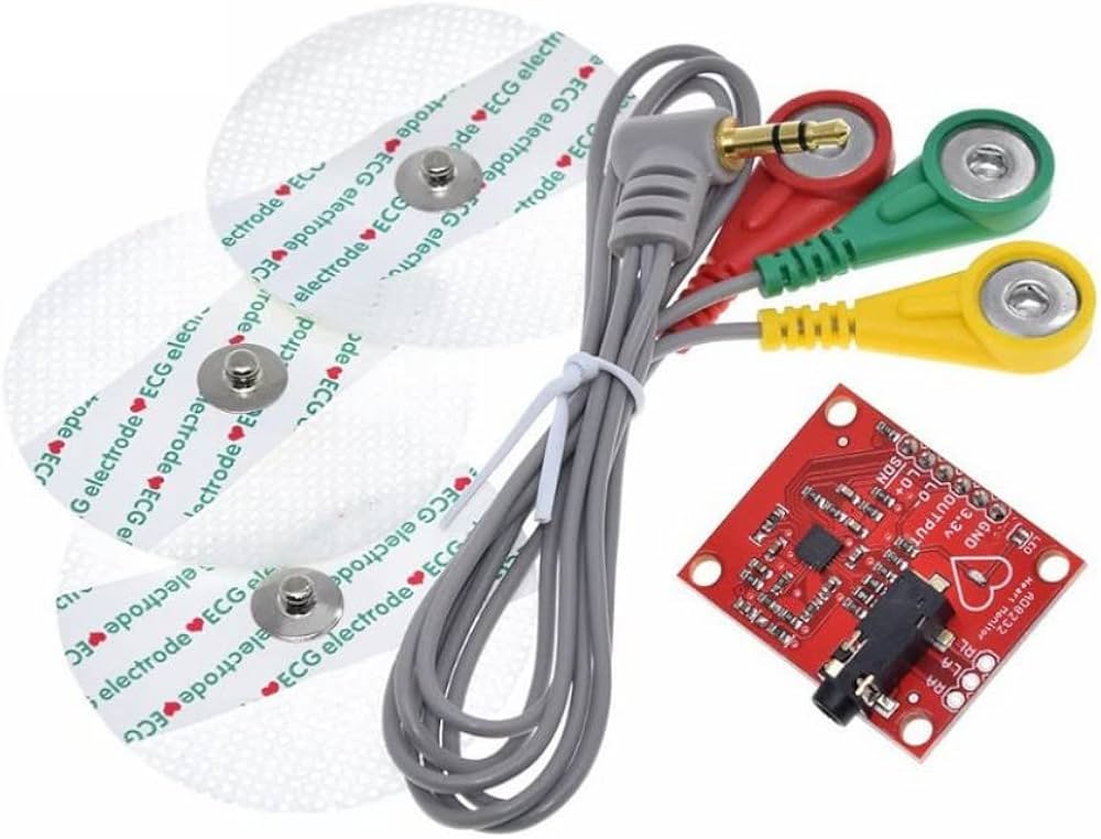 AD8232 ECG heart rate module
