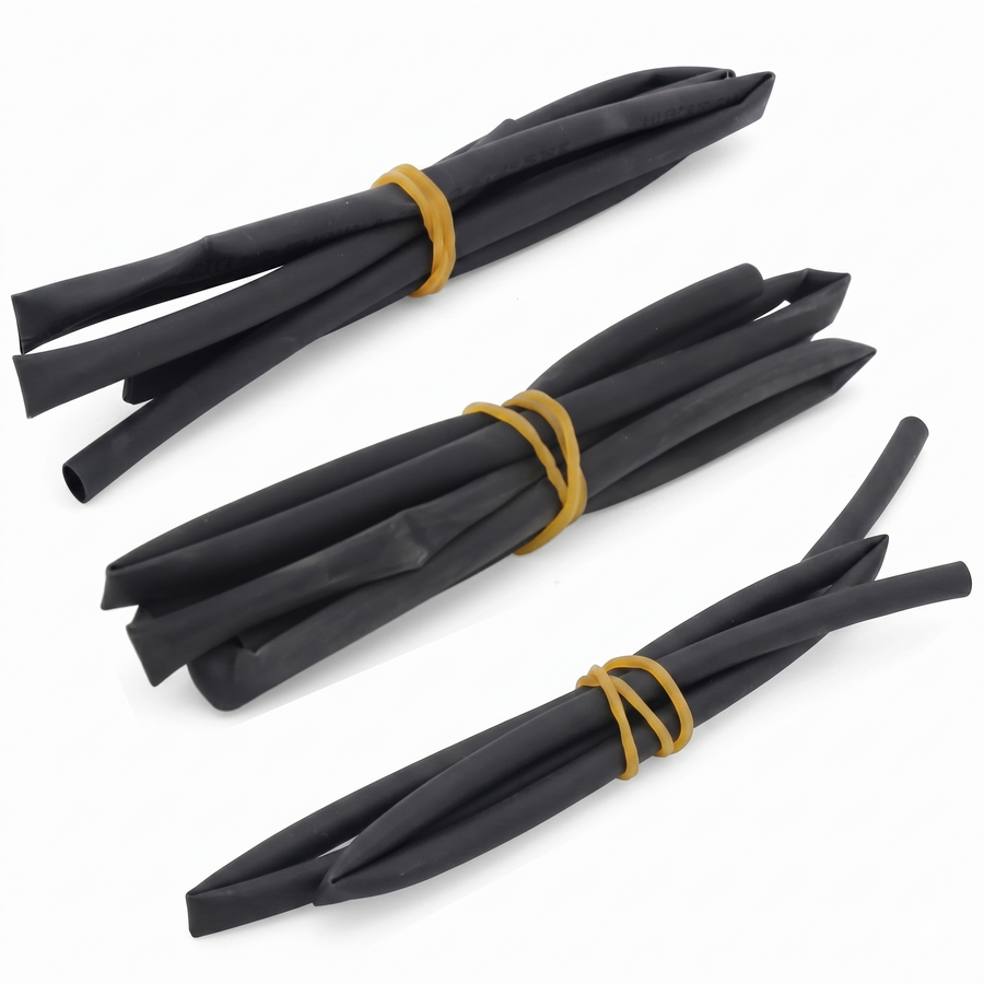 Heat Shrink Tube (Sleeve) Black - (Diameter 4mm - Length 1 Meter) | Electrical Wire Insulation Flexible Cable Protection Wrap