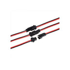 JST SM 2 Pin Connector Pair | Male & Female Wire Connector Plug Set for LED Strips, DC Power, RC, Robotics & DIY Electronics