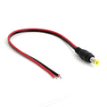 DC jack male power connector with wire for power supply connections