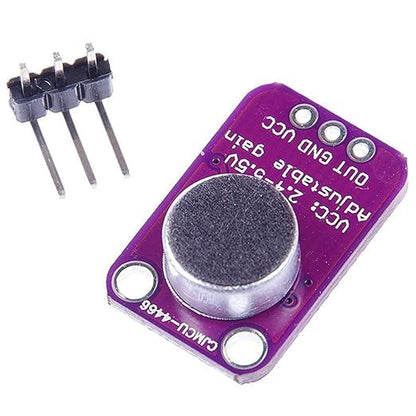 MAX4466 Electret Microphone Amplifier Module with Adjustable Gain