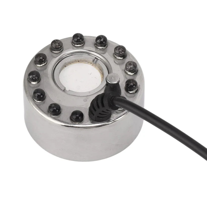 24V Humidifier  Mist Maker|  Nebulizer 12 LED Alloy Fogger Module 24V Colour Changing Water Atomizer Humidifier