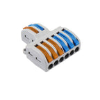 PCT 2 In 6 Out Wire Connector 32A – Quick Lever Terminal Block Electrical Cable Connector