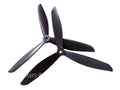 Tri-blade drone propeller for quadcopter and racing drones