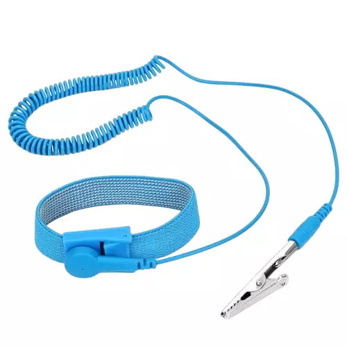 Anti Static Wrist Strap with Crocodile Clip – ESD Grounding Band for Electronics Repair