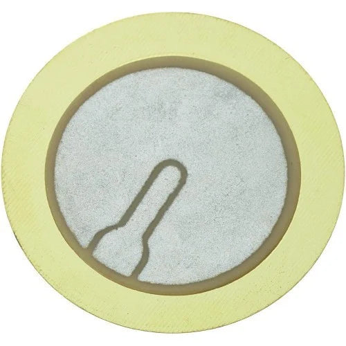 27mm piezoelectric plate for vibration or sound sensing