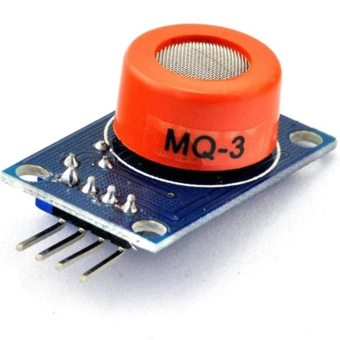 MQ-3 alcohol gas sensor for breath analysis