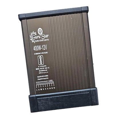 Small 12V 400W LED Rainproof Power Supply SMPS – Metal Body AC to DC LED Driver