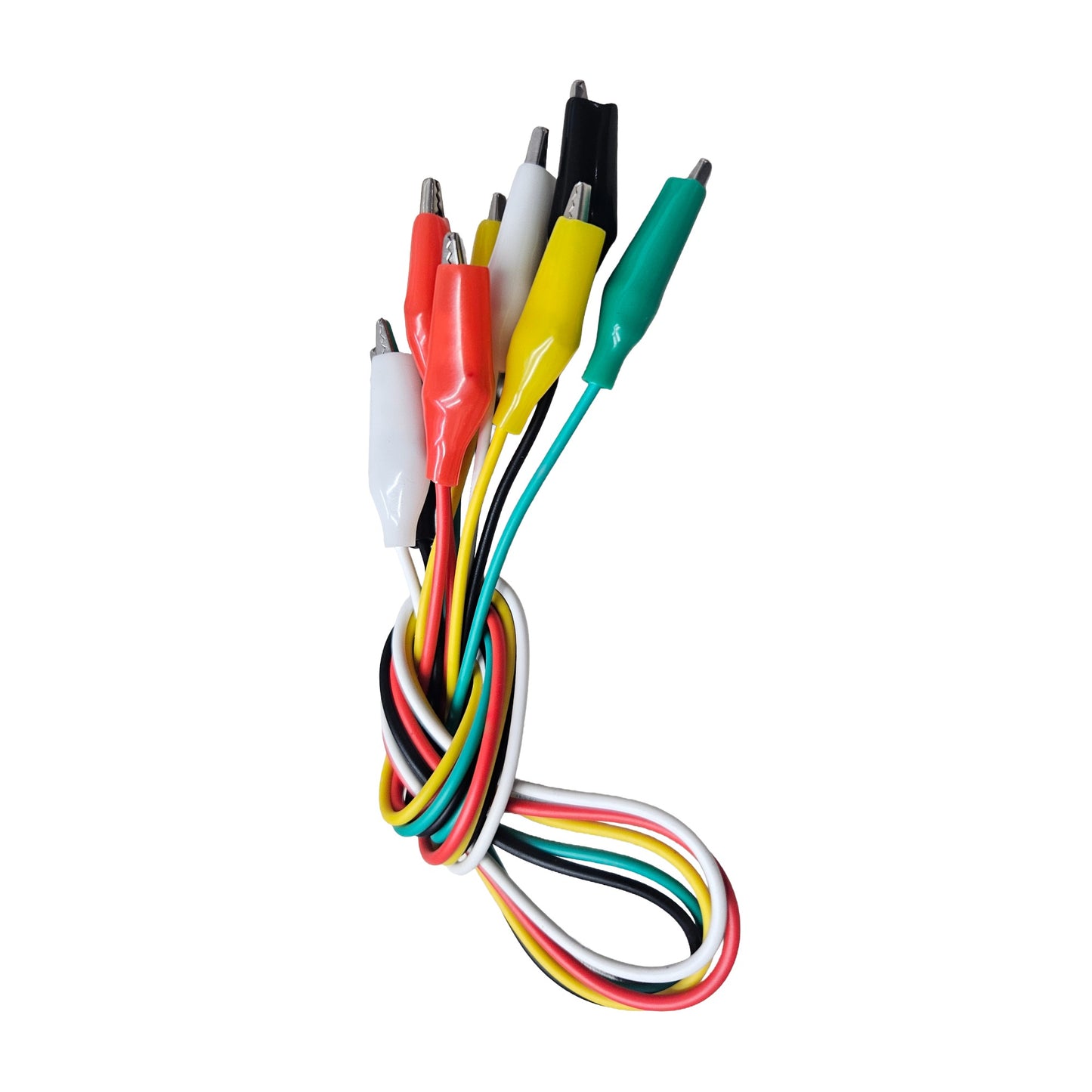 Alligator Clip Test Lead Wire Pack of 5 – Multicolor Crocodile Clip Jumper Cable for Electronics Testing