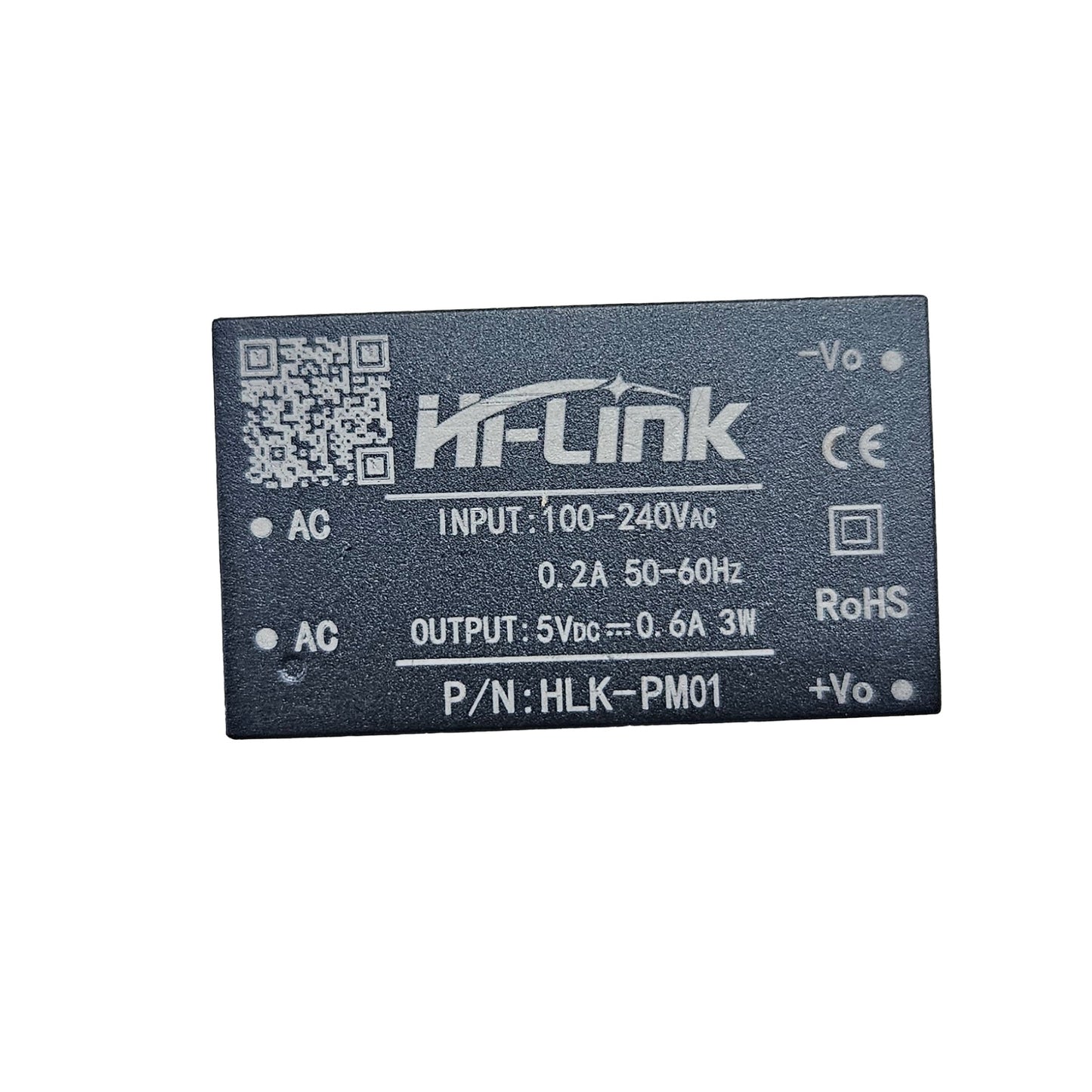 Hi-Link HLK-PM01 5V 3W AC to DC Power Supply Module – 100V–240V AC to 5V DC Converter