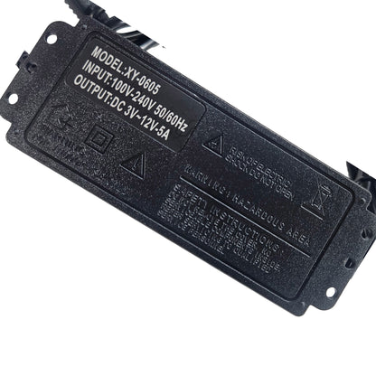 12V 5A Adjustable Power Adapter with Digital Voltage Display – Regulated DC Power Supply Adapter