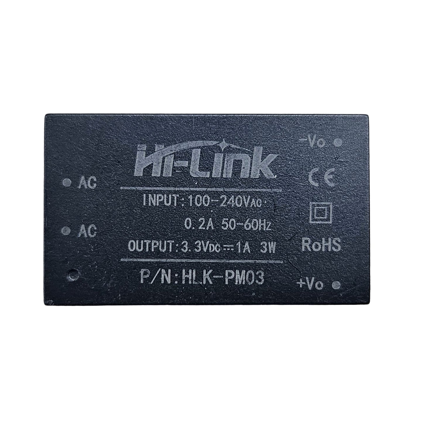 Hi-Link HLK-PM03 3.3V 3W AC to DC Power Supply Module – 100V–240V AC to 3.3V DC Converter