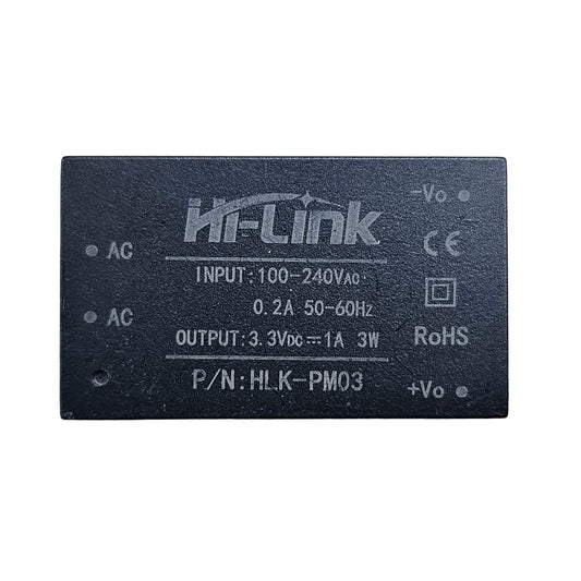 Hi-Link HLK-PM03 3.3V 3W AC to DC Power Supply Module – 100V–240V AC to 3.3V DC Converter