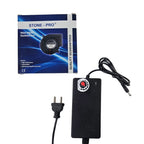 Stone-Pro 9733HBL 12V DC High-Speed Blower Fan with Pamma 12V 5A Adjustable Regulator Adapter