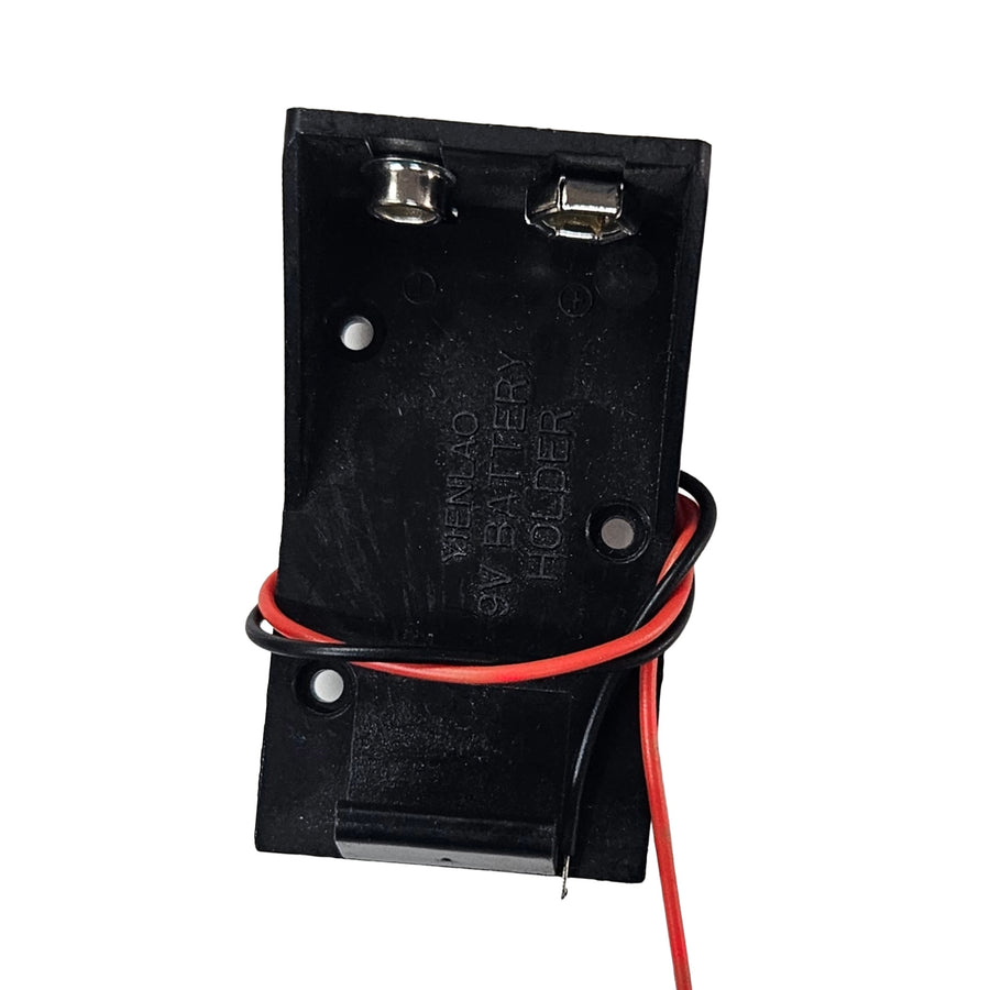 9V Battery Holder with Snap Connector and Wire Leads