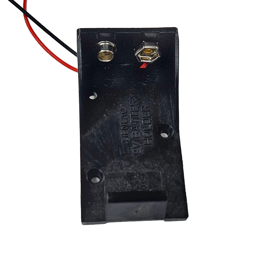 9V Battery Holder with Snap Connector and Wire Leads