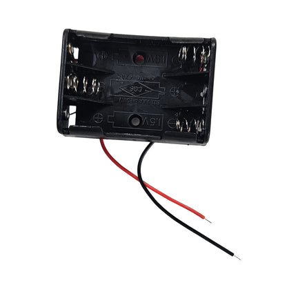 3 × AAA Battery Holder with Wire Leads – 4.5V Output