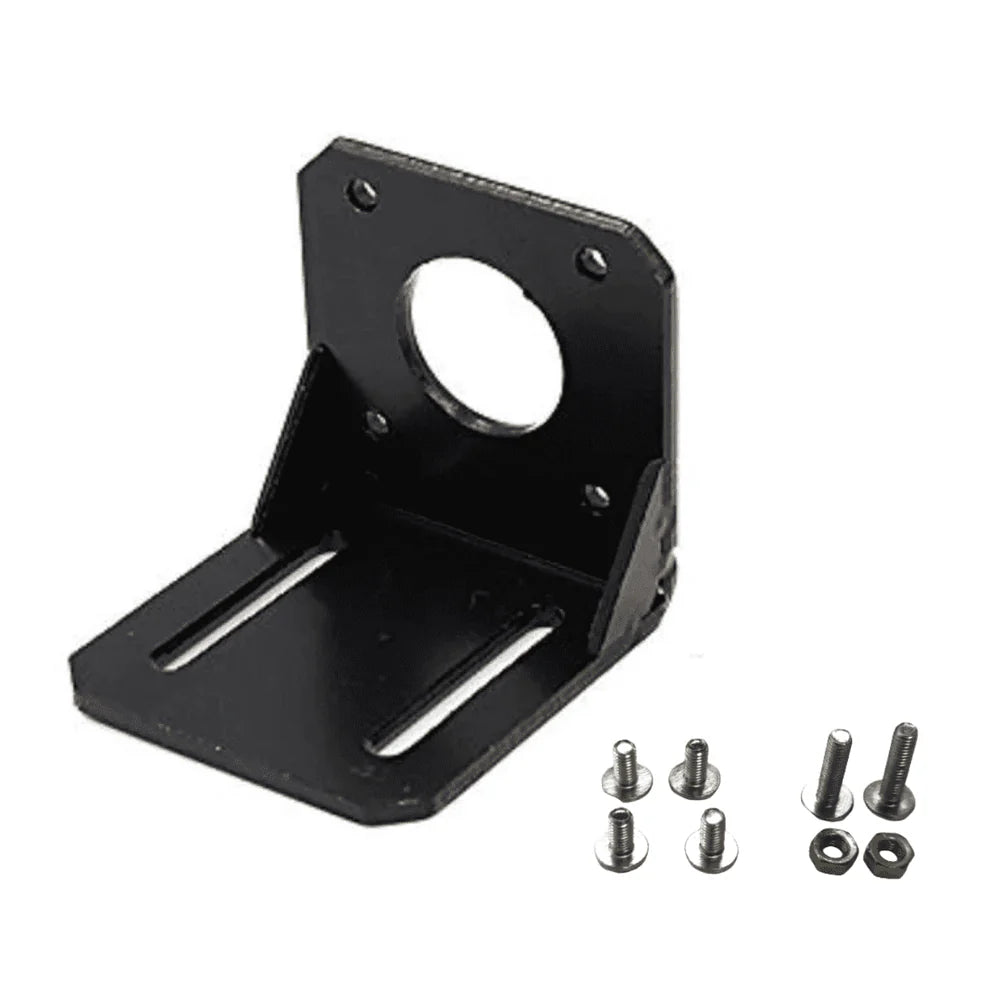 NEMA 17 Mounting L Bracket | Metal L-Shaped Mounting Bracket for NEMA 17 Stepper Motor | CNC, 3D Printer & Robotics