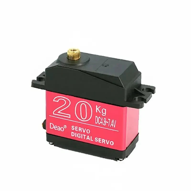 20kg High Torque Digital Servo Motor 180° Metal Gear Coreless 7V Heavy Duty PWM Servo for Robotics & RC Applications