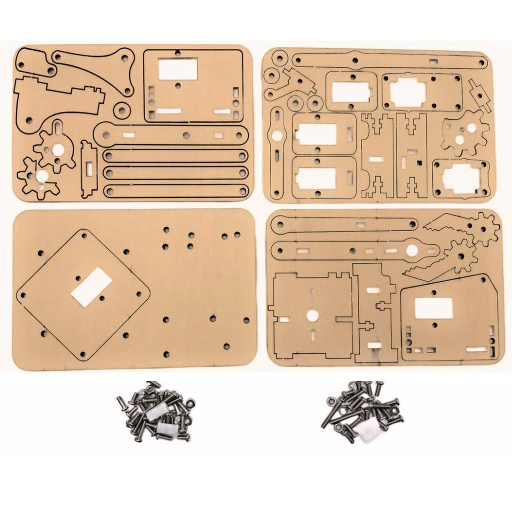3 DOF robotic arm kit with servo motors