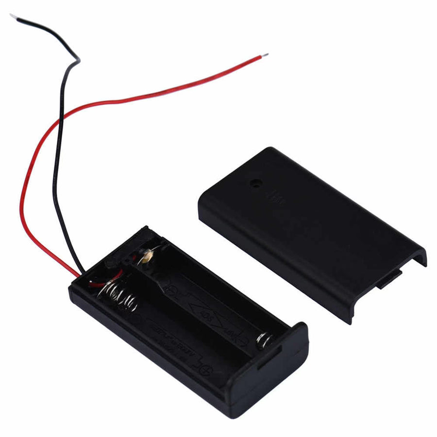 2 x  AA battery holder with cover and On/Off Switch