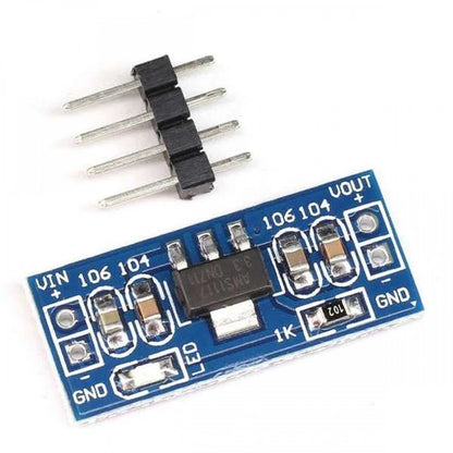 AMS1117 3.3V DC to DC Power Module – 3.3V Voltage Regulator Board for Electronics Projects