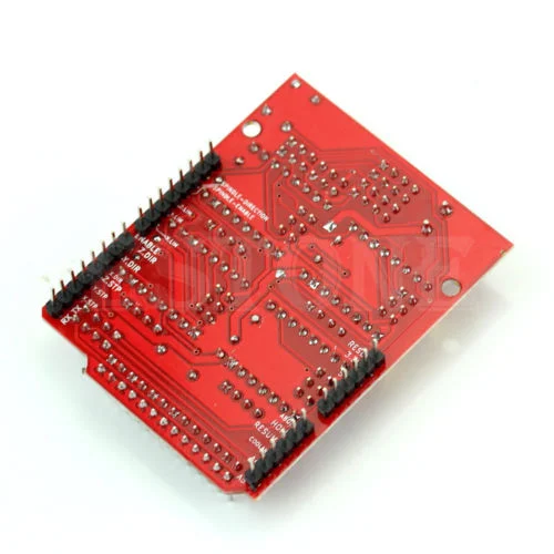 CNC shield board for Arduino with stepper motor driver slots and GRBL compatibility for DIY CNC machines