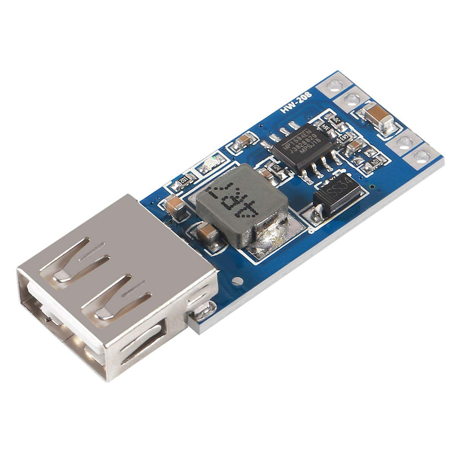 DC USB buck converter module for voltage regulation