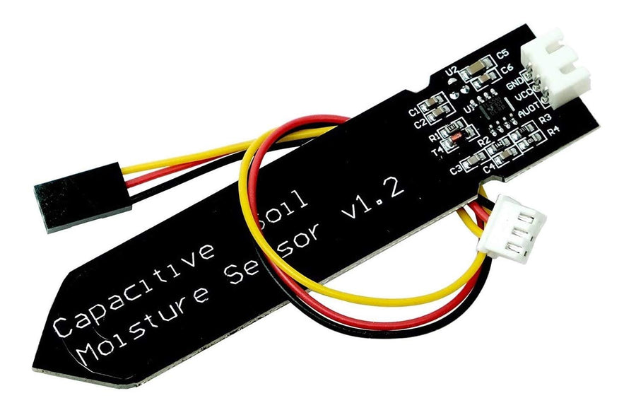 Capacitive soil sensor for gardening and IoT
