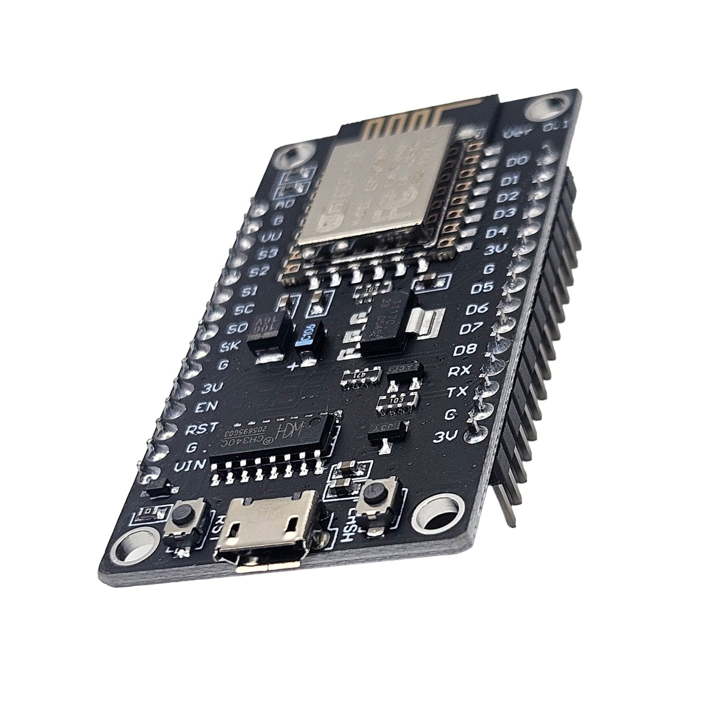 ESP8266 CH340 V3 WiFi Development Board – Breadboard Friendly IoT Module with CH340 USB to TTL Serial Converter