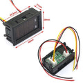 DC digital volt-ammeter module displaying voltage and current readings for electronic circuits and DIY projects