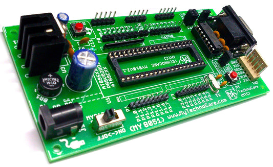 8051 development board for microcontroller programming and embedded systems prototyping