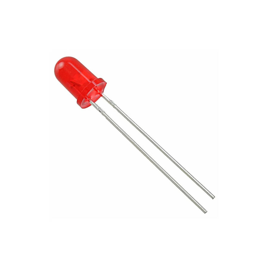 5mm LED – (Red) Pack of 5 | Light Emitting Diode (LED) High Brightness Round LED for Arduino, DIY Electronics & Indicator Applications