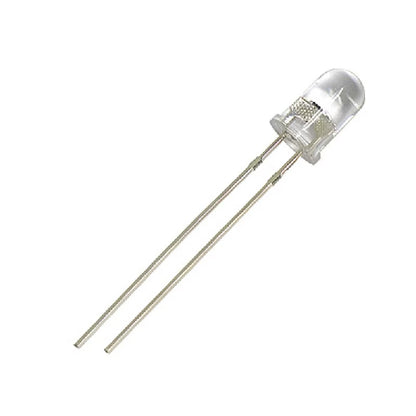 5mm LED – (Warm White) Pack of 5 | Light Emitting Diode (LED) High Brightness Round LED for Arduino, DIY Electronics & Indicator Applications