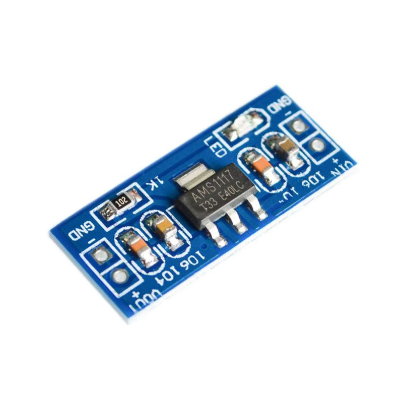 AMS1117 3.3V DC to DC Power Module – 3.3V Voltage Regulator Board for Electronics Projects