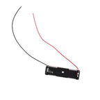 1×AA Small Battery Holder with Red and Black Wire Leads – 1.5V Single Cell Plastic Battery Case