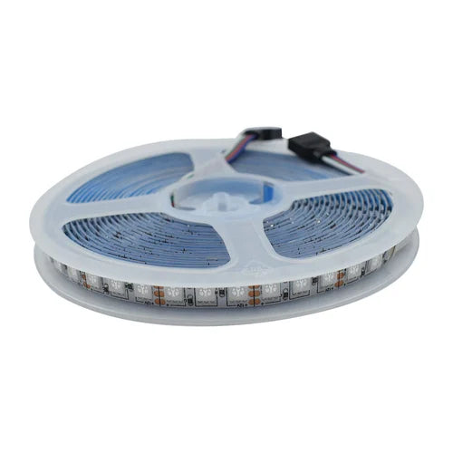 Waterproof RGB LED Strip with 60 LEDs/m in 5-meter roll