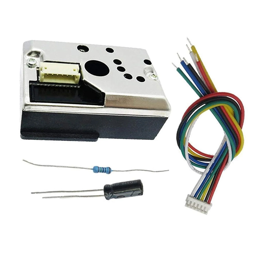 Dust sensor module for detecting air quality and particulate matter, suitable for Arduino and DIY electronics
