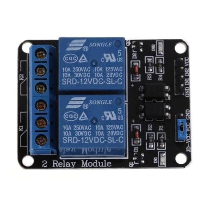 2 Channel 12V Relay Module with Optocoupler – MAJESTRONICZ
