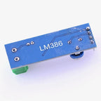 LM386 - 200 Times Gain Mono Audio Power Amplifier Module – 5V to 12V DC