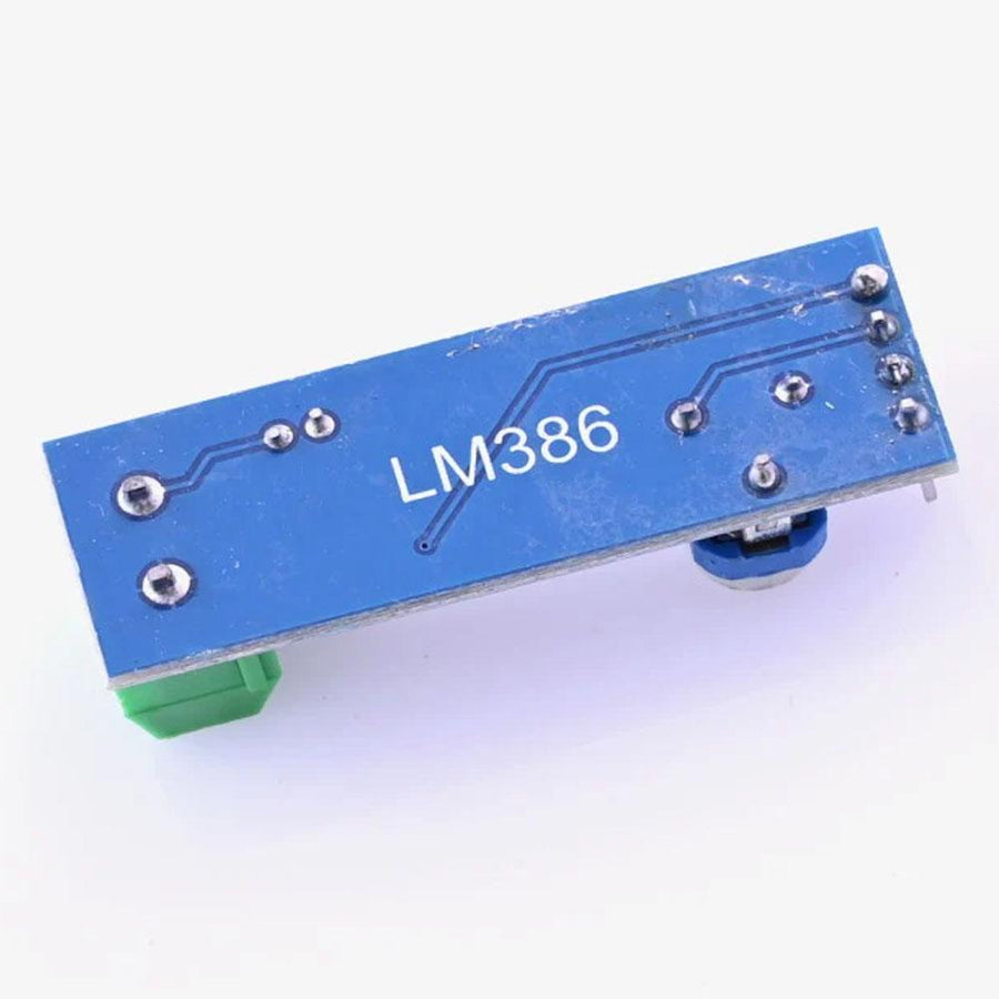LM386 - 200 Times Gain Mono Audio Power Amplifier Module – 5V to 12V DC
