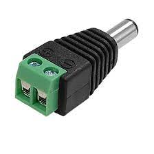 DC Male Power Jack with 2 pin Screw Terminal (5.5mm x 2.1mm)
