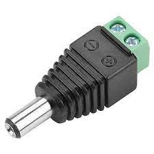 DC Male Power Jack with 2 pin Screw Terminal (5.5mm x 2.1mm)